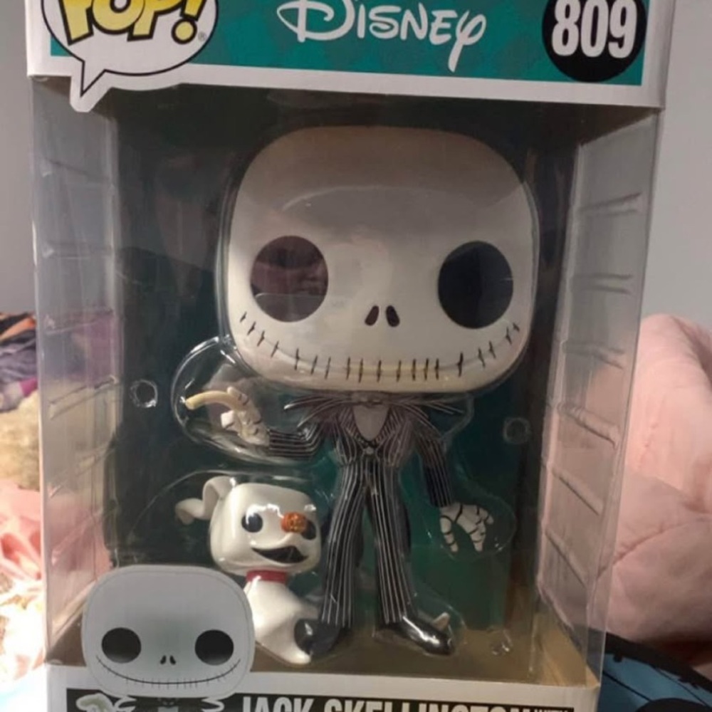 Funko Jack Skellington with Zero Figure - Black and White